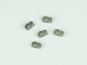 Grey house buttons 15mm